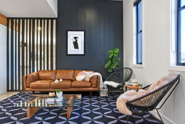 Dark Wall Living Room